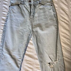 Light Blue Distressed LOFT Women's Jeans